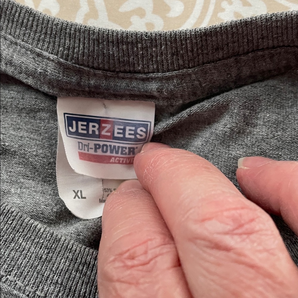 Michigan State Dads Jerzees Gray Dri-Power T-Shirt - Picture 3 of 4